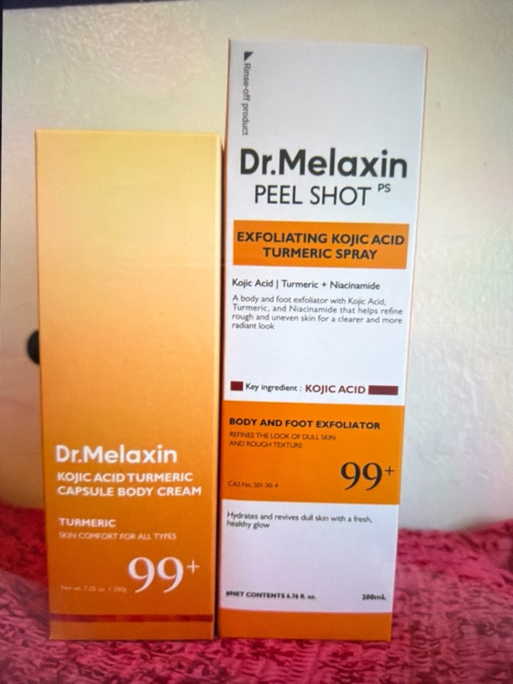 Peel Shot Exfoliating Kojic Acid Turmeric Spray - Yellow
